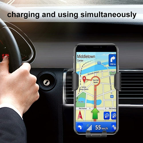 Ninja Dragon QI-X Wireless Car Charger Mount – 10W Fast Charging Holder for iPhone & Android on the Go