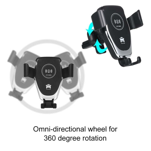 Ninja Dragon QI-X Wireless Car Charger Mount – 10W Fast Charging Holder for iPhone & Android on the Go