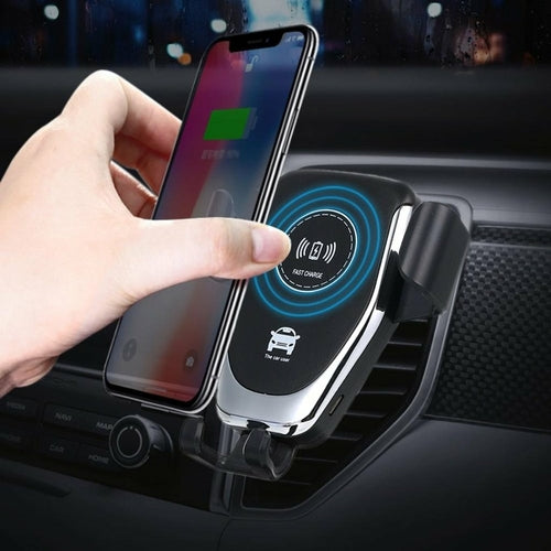 Ninja Dragon QI-X Wireless Car Charger Mount – 10W Fast Charging Holder for iPhone & Android on the Go